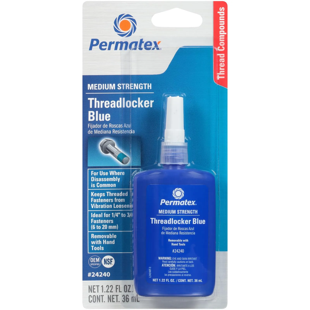 [PERMATEXBLUETHREADLOCKER] Permatex 24240 Blue Thread Locker 1.22 Oz (36Mil)