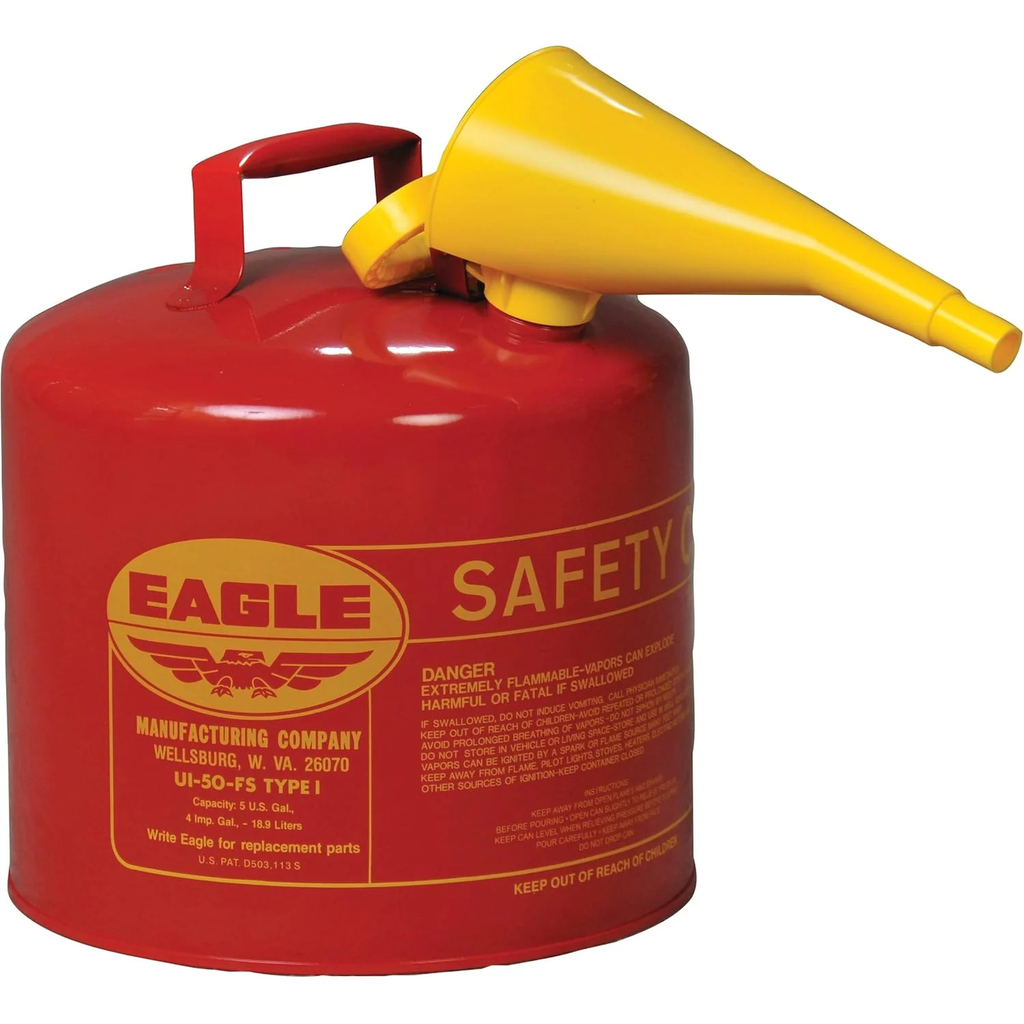 [EAGLEGAS5GAL] Eagle 5 Gallon Metal Gas Can Type 1