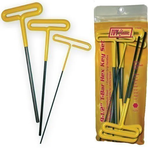 [IVY 17022] Ivy Classic 17022 8-Piece T-bar Hex Key Set - English