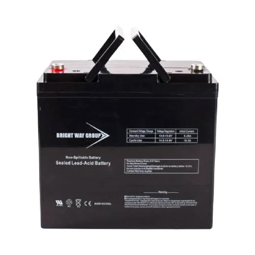 [BW-12550 NB] Bright Way BW12550-NB 55Ah 12VDC AGM Sealed Lead Acid Battery