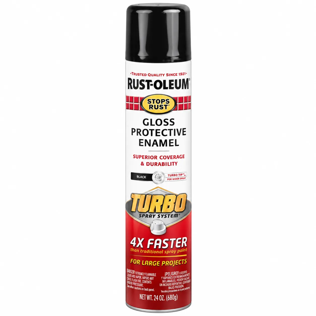 [RUST-OLEUM-334128] Rust-Oleum 334128 StopsRust Turbo Gloss Black