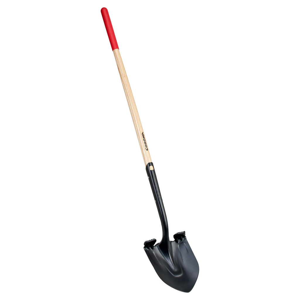 [BUTTERY SS 16100] Corona SS16100 Boron Steel 14-Gauge Round Point Shovel, Hardwood Handle