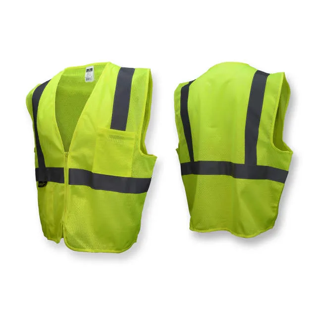 [RAD SV2ZGM3XL] Class 2 Lime Green 3XL Radians SV2Z Economy Type R Class 2 Solid Safety Vest With Zipper