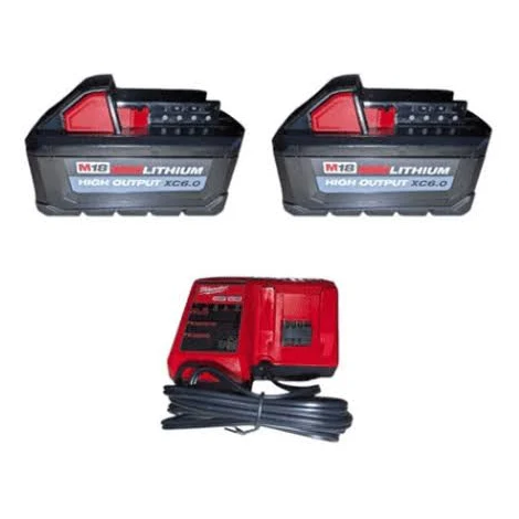 [MIL-48-11-1862S] Milwaukee M18 18-Volt Lithium-Ion High Output Starter Kit (Two 6.0 Ah Batteries + Charger)