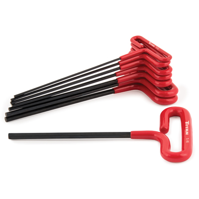 [TIT12768] Titan 8 pc. SAE T-Handle Hex Key Set