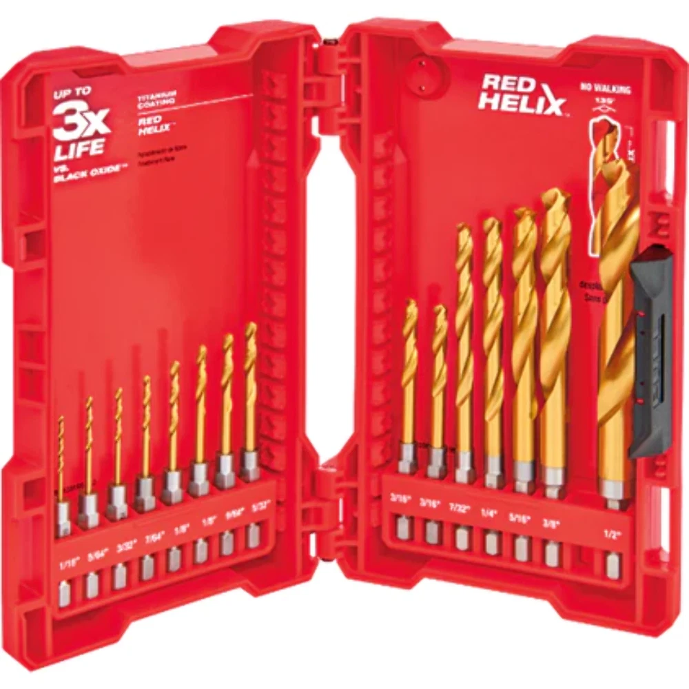 [MIL-48-89-4630] Milwaukee 48-89-4630 15 Piece Titanium Shockwave Drill Bit Kit