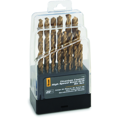 [TIT11006] Titan 22 pc. Titanium Coated Drill Bit Set
